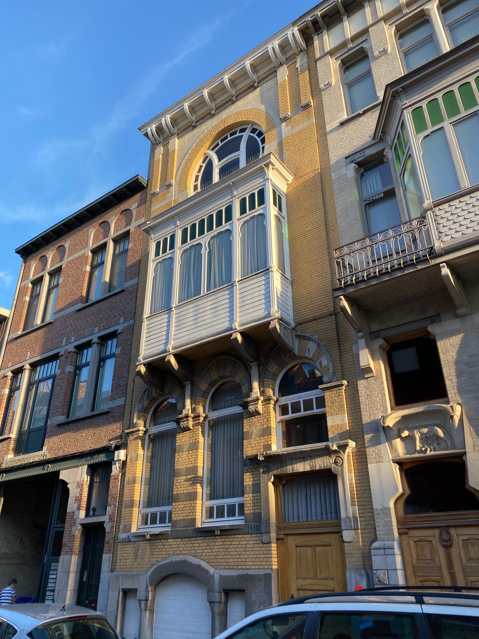 Facade of Kattenberg 118 in Borgerhout, Antwerp